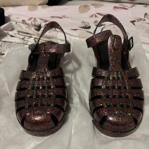 Melissa glitter jelly shoes